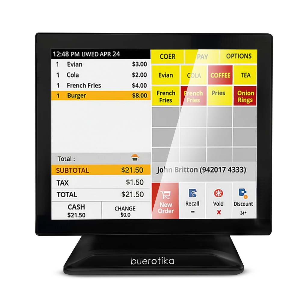[4780] Buerotika POS I5-7300U/8GB/256GB SSD/17" Touch Screen/Customer Display Screen 2 Lines | B113POS