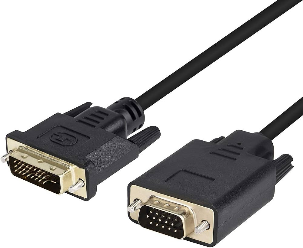 [4283] Buerotika DVI to VGA Cable (DVI 24+1) – High Transfer Speed (1.8m) | 52166