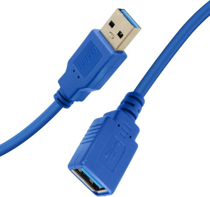 [4253] Buerotika Extension USB Cable 1.5M Male/Female – Full Copper, Ultra High Transfer Speed (Multiple Lengths) | 52146