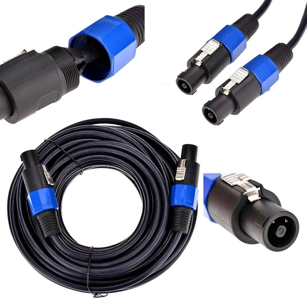[4271] Buerotika Professional Speakon to Speakon Cable 10M – Pure Sound & High Transfer Speed (Multiple Lengths) | 52163
