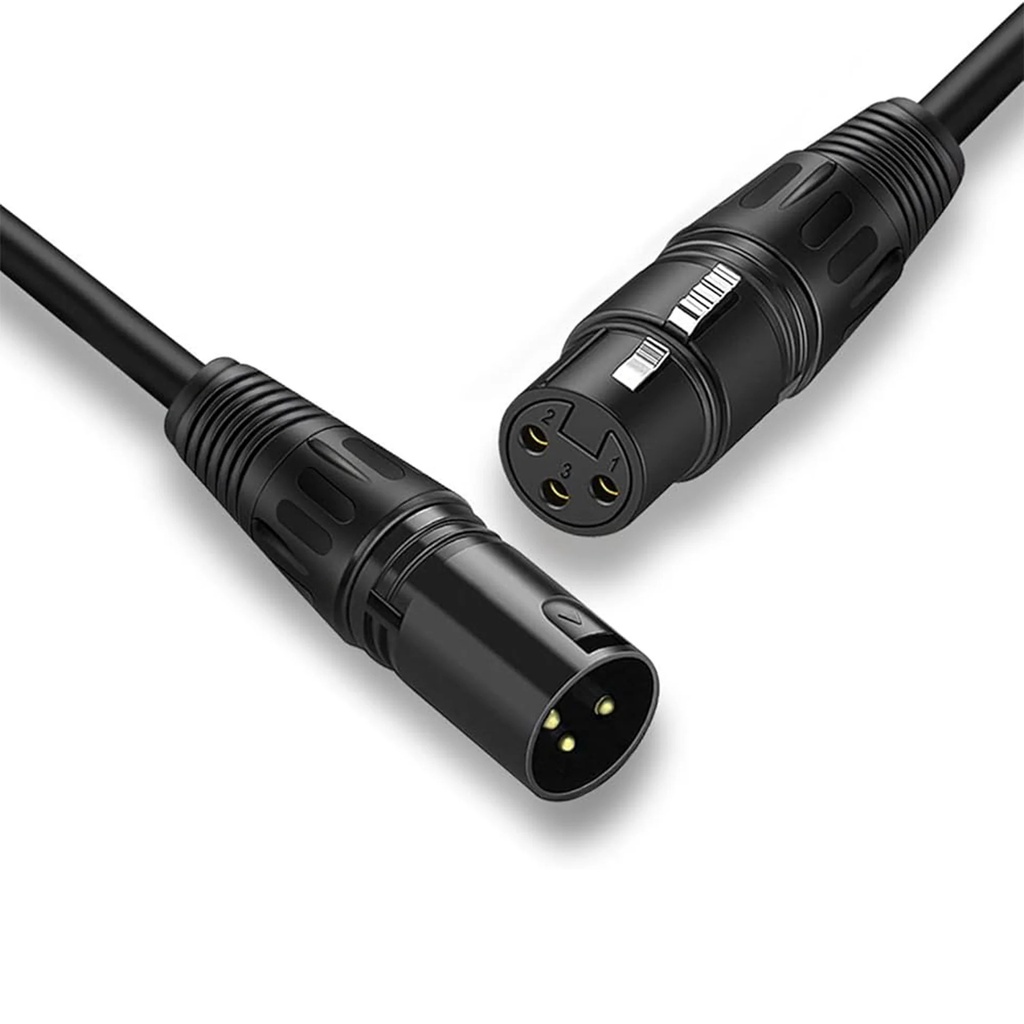 [4263] Buerotika Professional XLR Cannon Microphone Cable 10M Male/Female 3-Pin – Pure Sound & High Transfer Speed (Multiple Lengths) | 52155