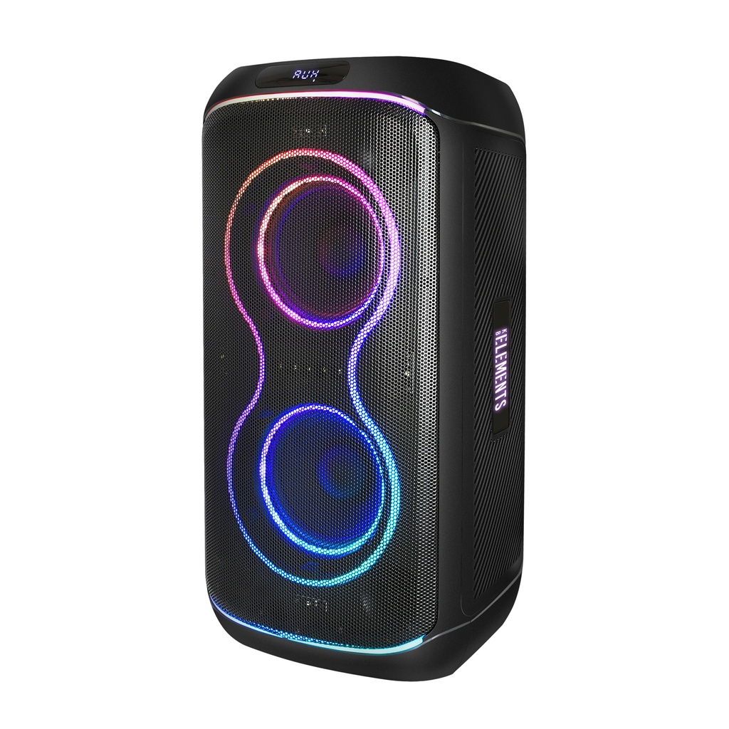 [1268] KB Elements ELITE Karaoke Speaker with Dual 6" Subwoofers & 2 Wireless VHF Microphones – EA103KB