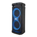 KB Elements Karaoke Speaker with 2-Wheel Trolley, Dual 10" Subwoofers & Wireless Microphones – EA105KB