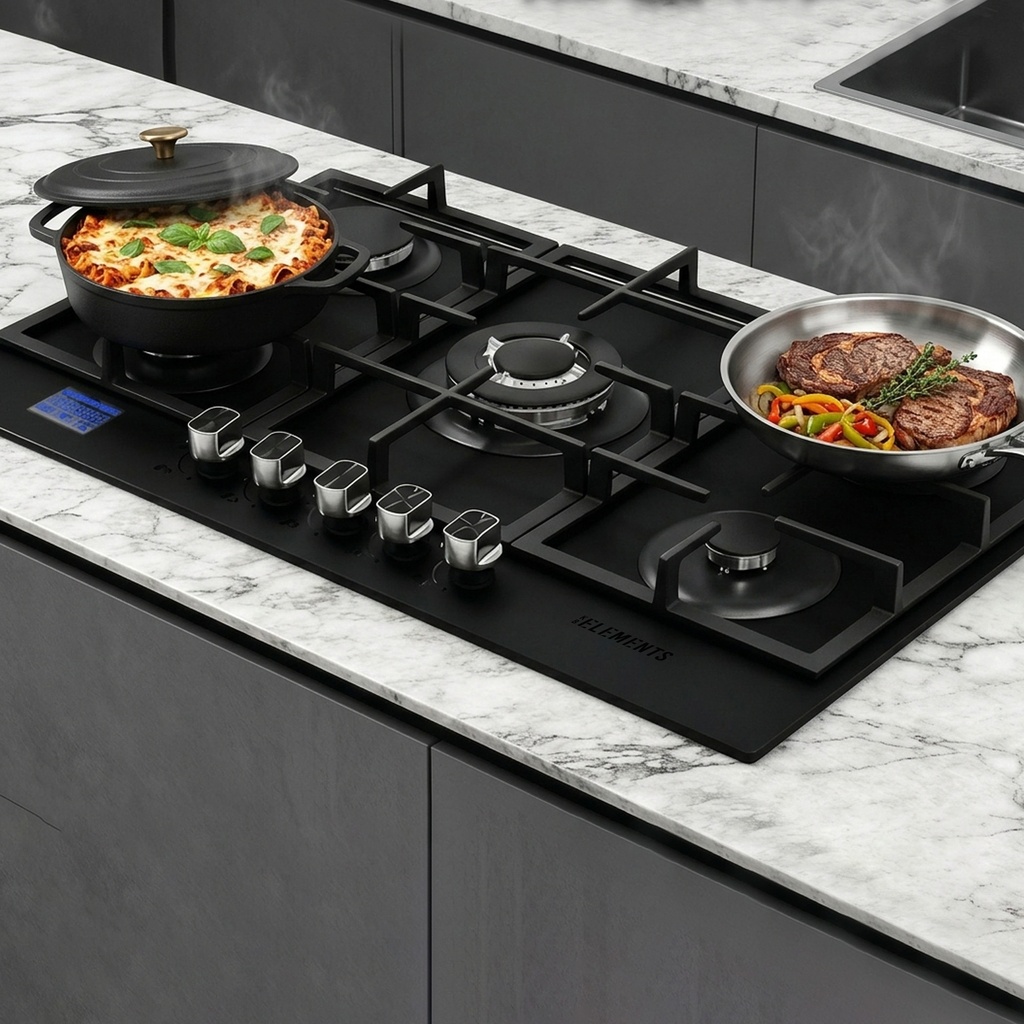 [5109] KB Elements Built-in Gas Cooktop ( 5 Burners ) – ELK76GH1