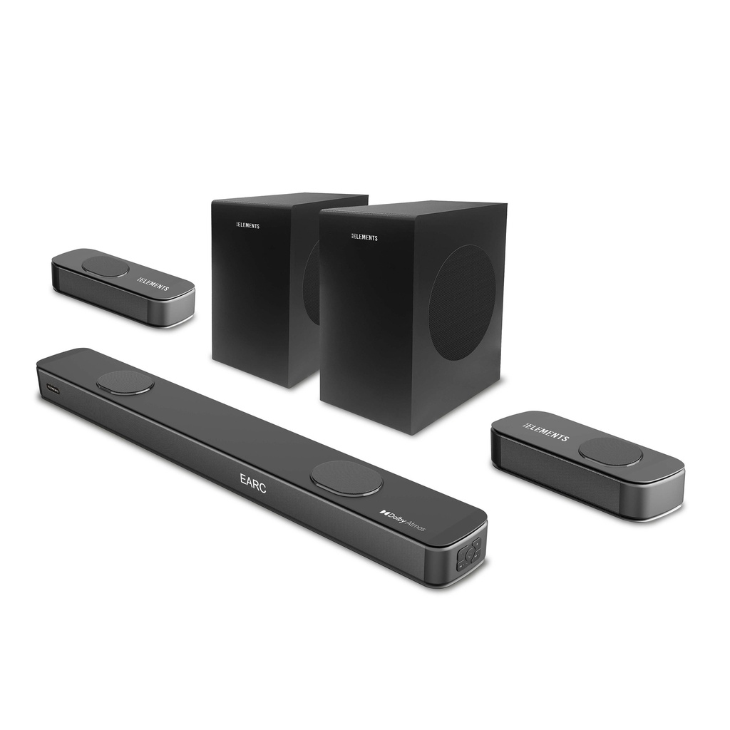 [1237] KB Elements 5.2.4 Channels Wireless Home Theater System – 530W RMS, Dual Subwoofer, Dolby Atmos – EA408WS
